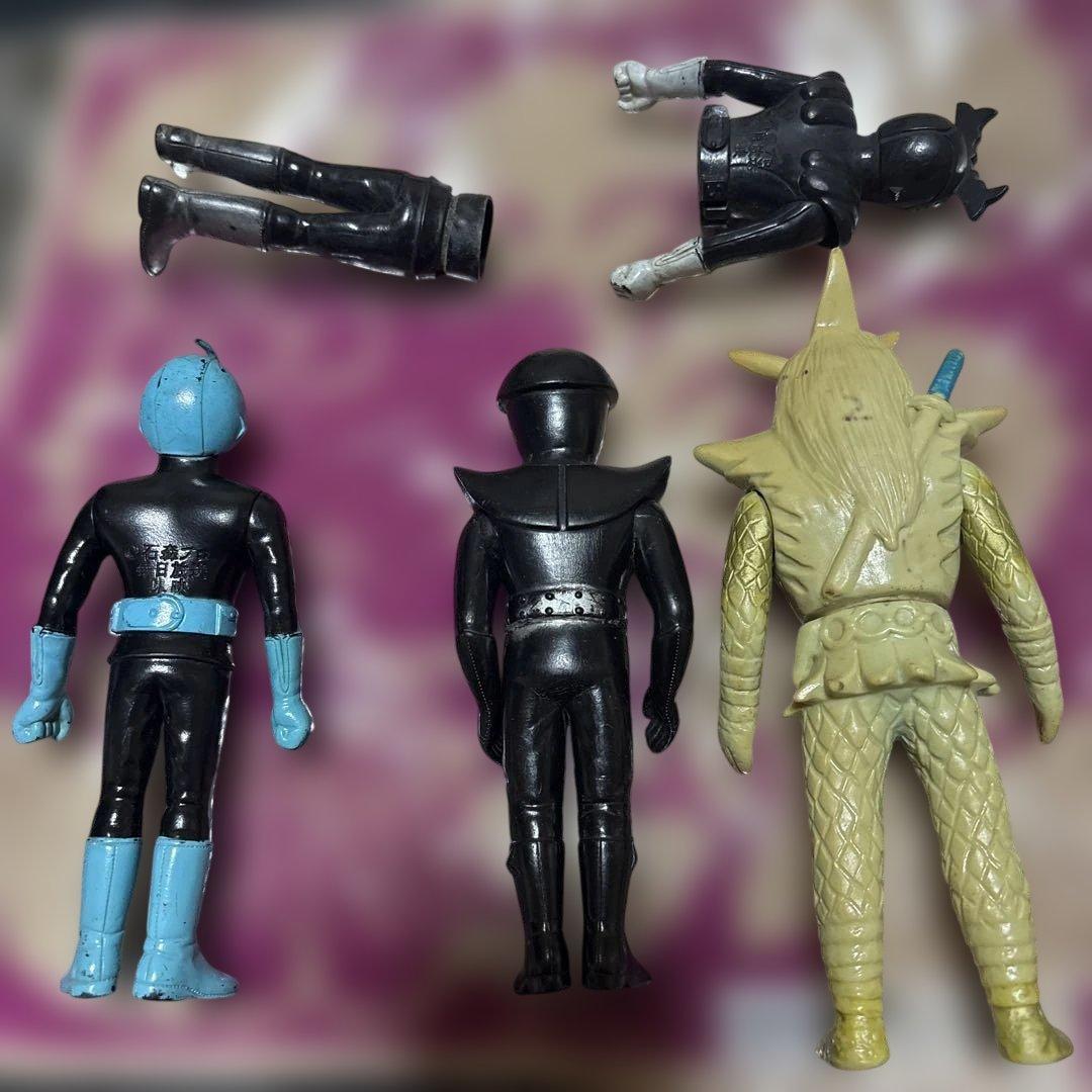 ポピー　ジャンク　ハカイダー　変身忍者嵐　 ソフビ　セット