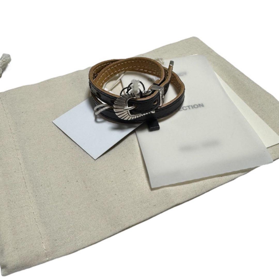 新品★ our legacy レザーブレスレット ネックレス コンチョ 本革