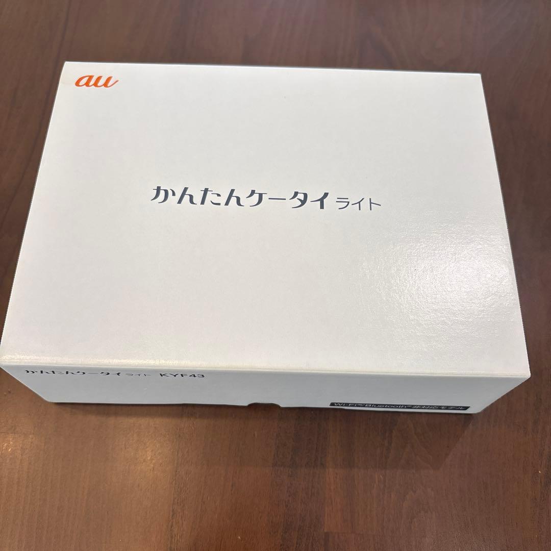 【動作品】かんたんケータイ ライト KYF43 シャンパンゴールド