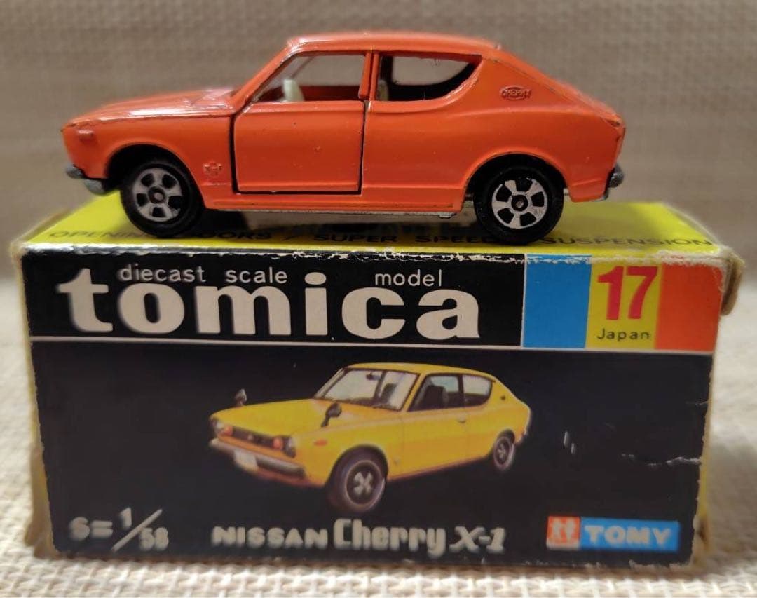トミカ黒箱17-1￼ チェリーX-1 ￼1Aホイール 日本製 当時物 希少￼￼￼