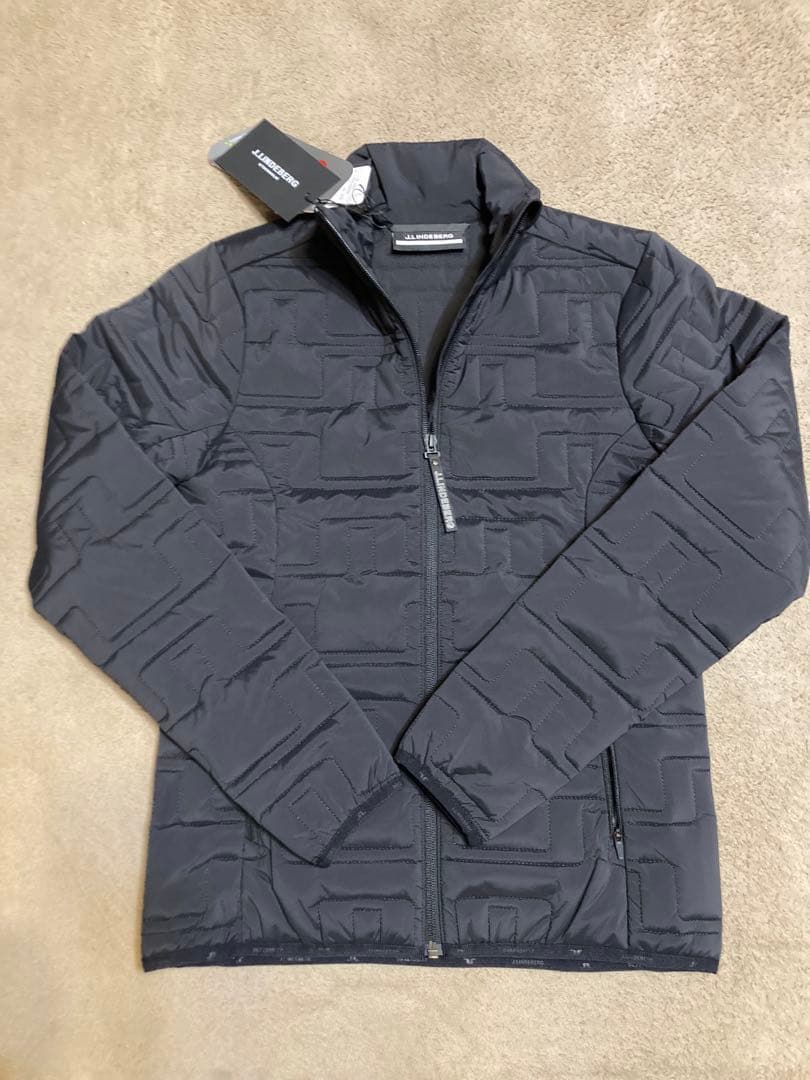 新品未使用 j.lindeberg ブラックキルティングジャケット