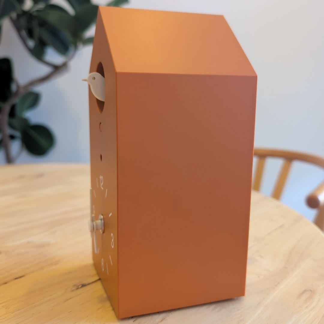 【生産終了品】無印良品の鳩時計　テラコッタ色　限定品