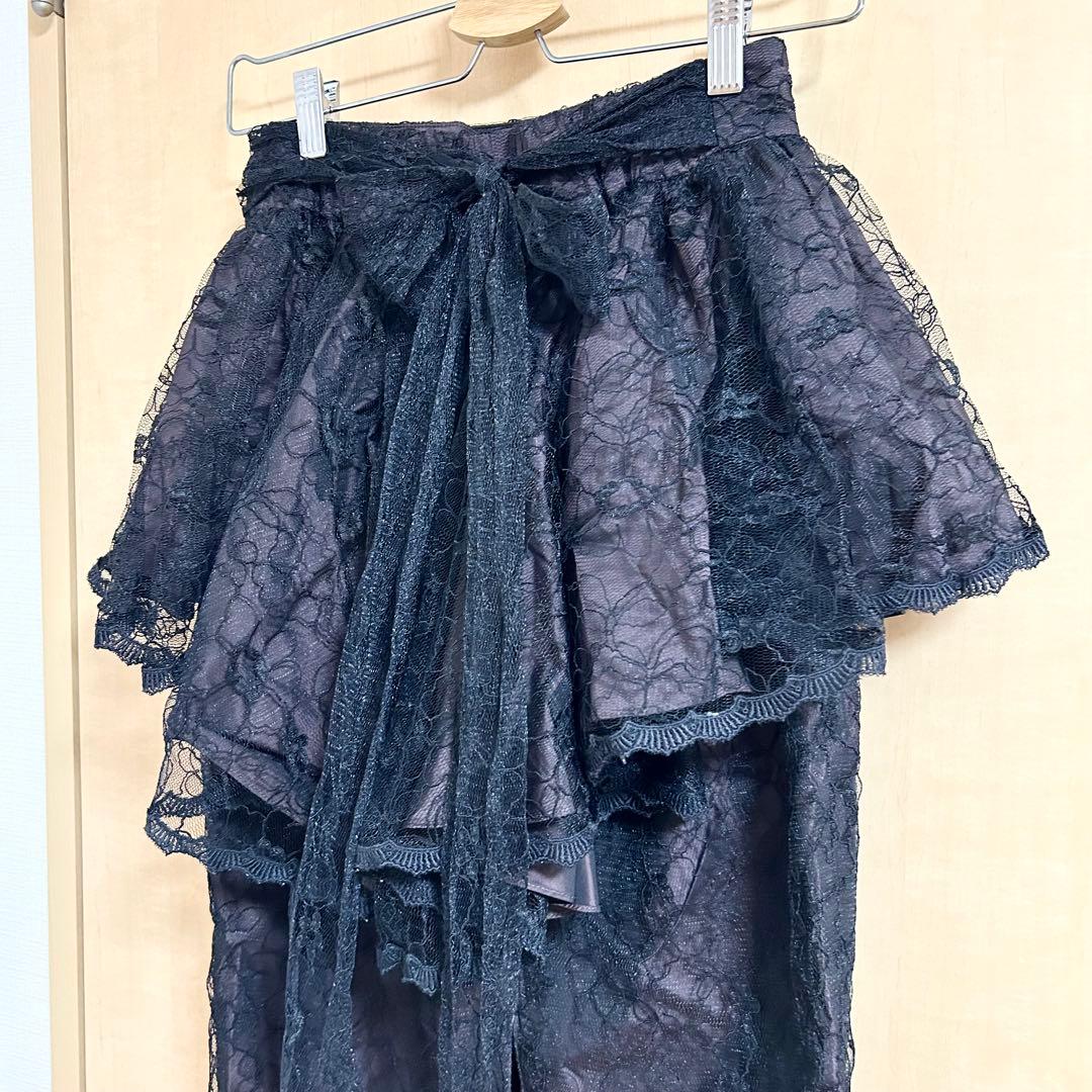 abilletage アビエタージュ　フィッシュテールぺプラムスカート　ボルドー