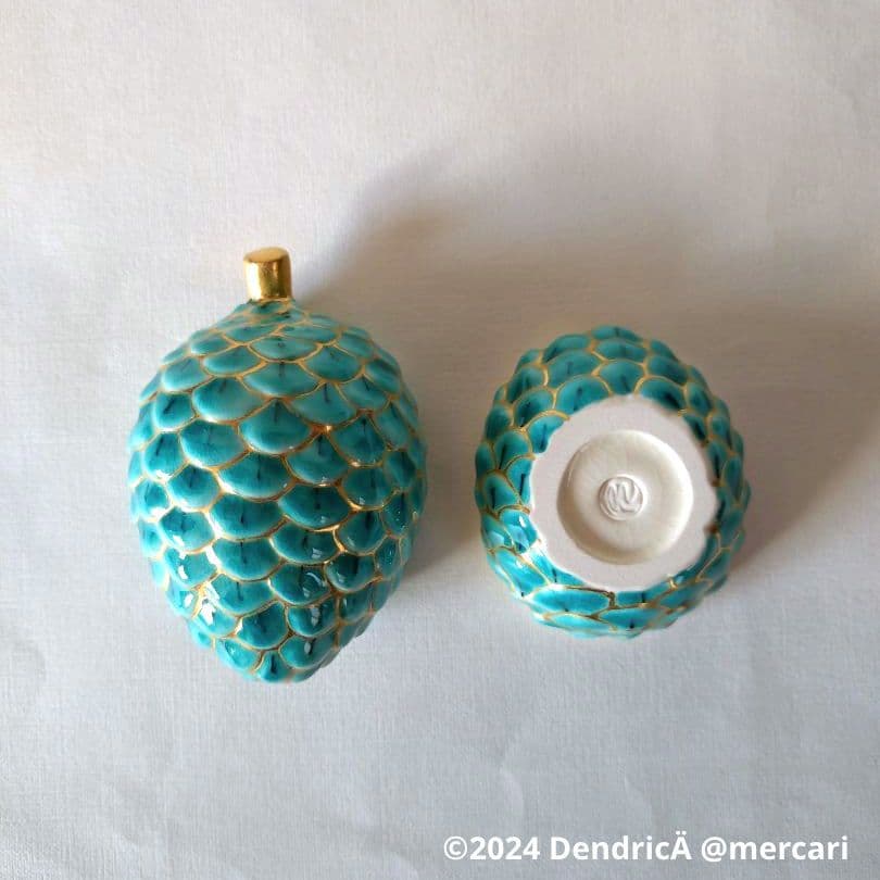 手塚充 作　まつぼっくり　仁清写　香合　共箱　茶道具　新品未使用　⑥