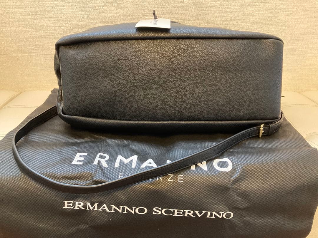 【新品未使用】エルマンノシェルヴィーノ　フィレンツェ　ハンドバッグ　ブラック