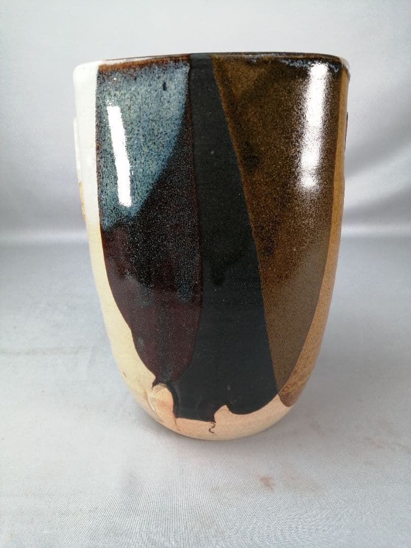 【茶道具】萬古焼　仁清写耳付水指　水指396