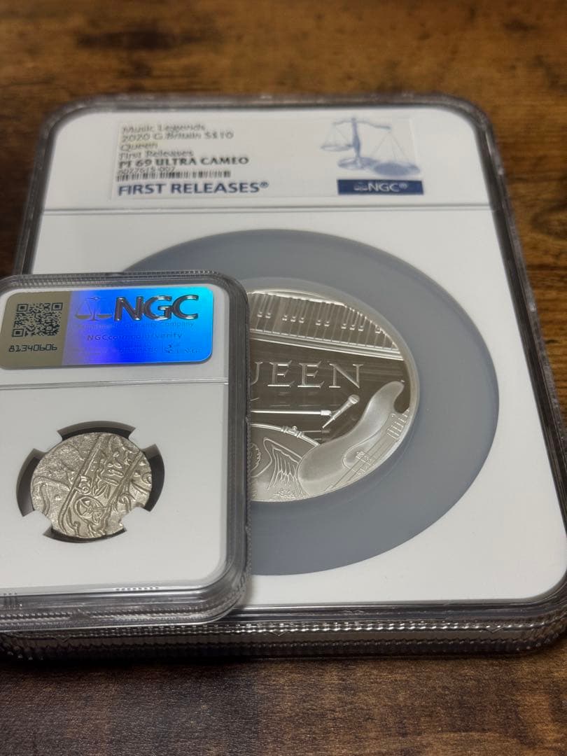 【◎最終値引】 ★5oz巨大銀貨★最高鑑定 2020 £10 モダン 金貨