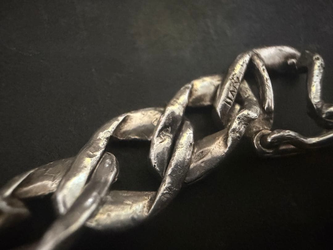 ヴィンテージ　イタリア　アンティーク　シルバー　925 ブレスレット　喜平