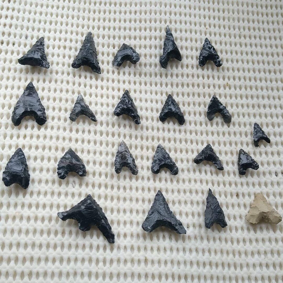 ハート ハート♡な 石器　 292 石鏃　黒曜石　サヌカイト　頁岩