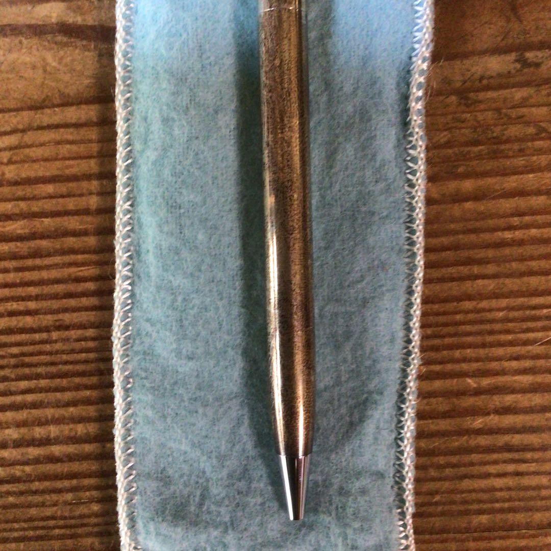No4384 ティファニー　ボールペン　シルバー　布ケース　元箱付　送料無料