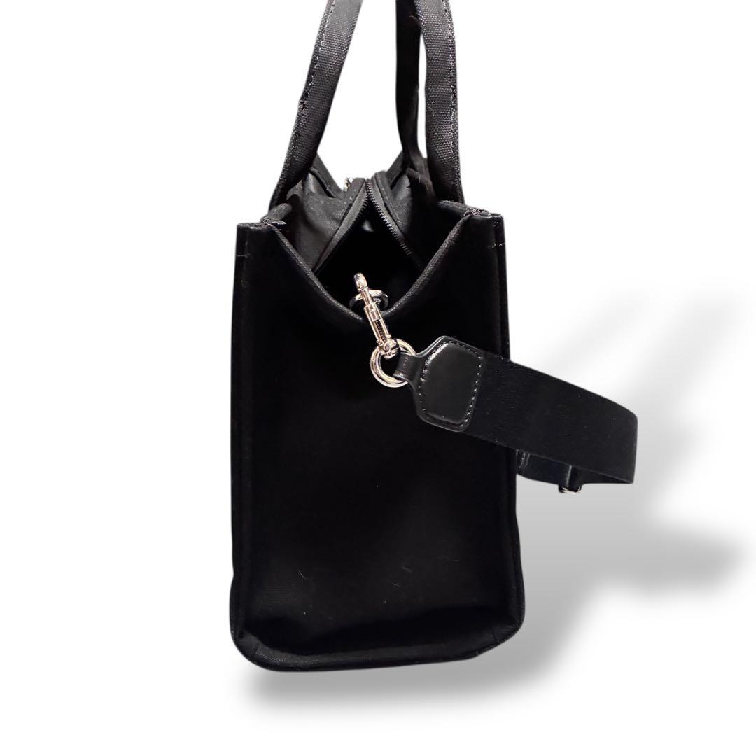 極美品　マークジェイコブズ　2way ショルダーバッグ　ブラック　キャンバス