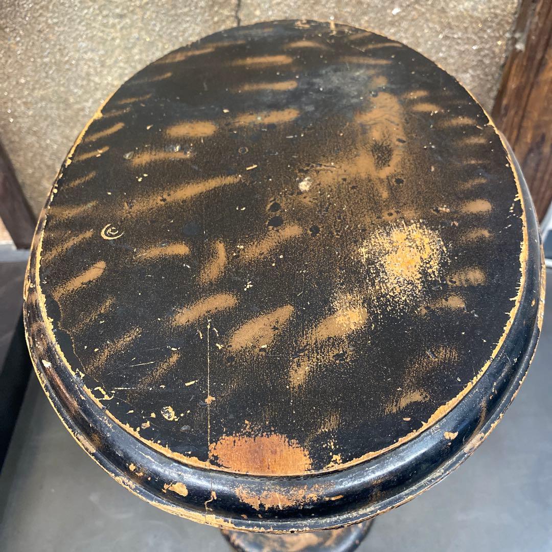 ヴィンテージ 1950’s 木製楕円形テーブル 約43cm 高さ