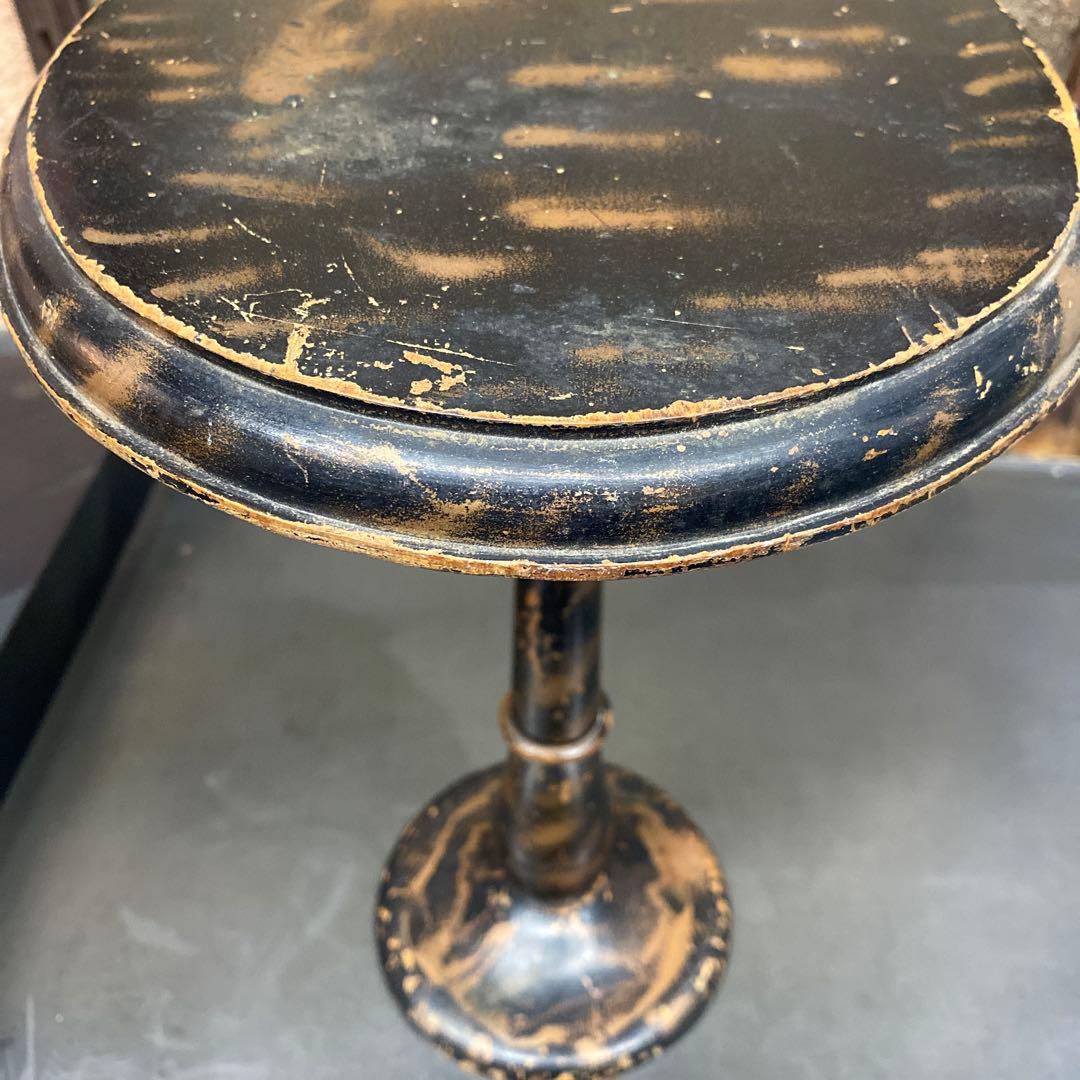 ヴィンテージ 1950’s 木製楕円形テーブル 約43cm 高さ