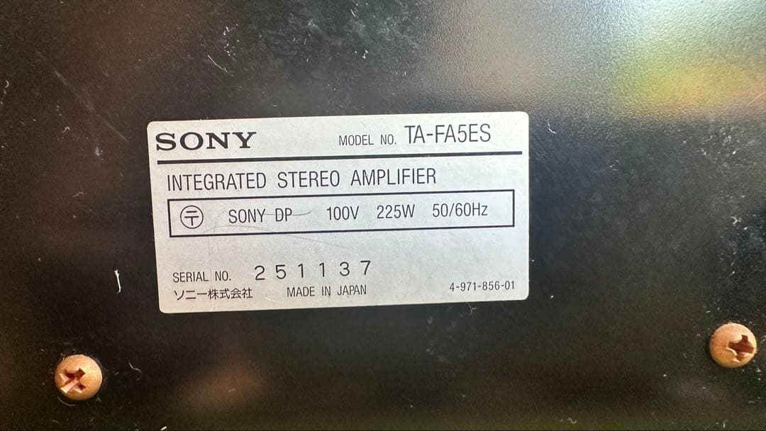 Sony FA5ES AVアンプ
