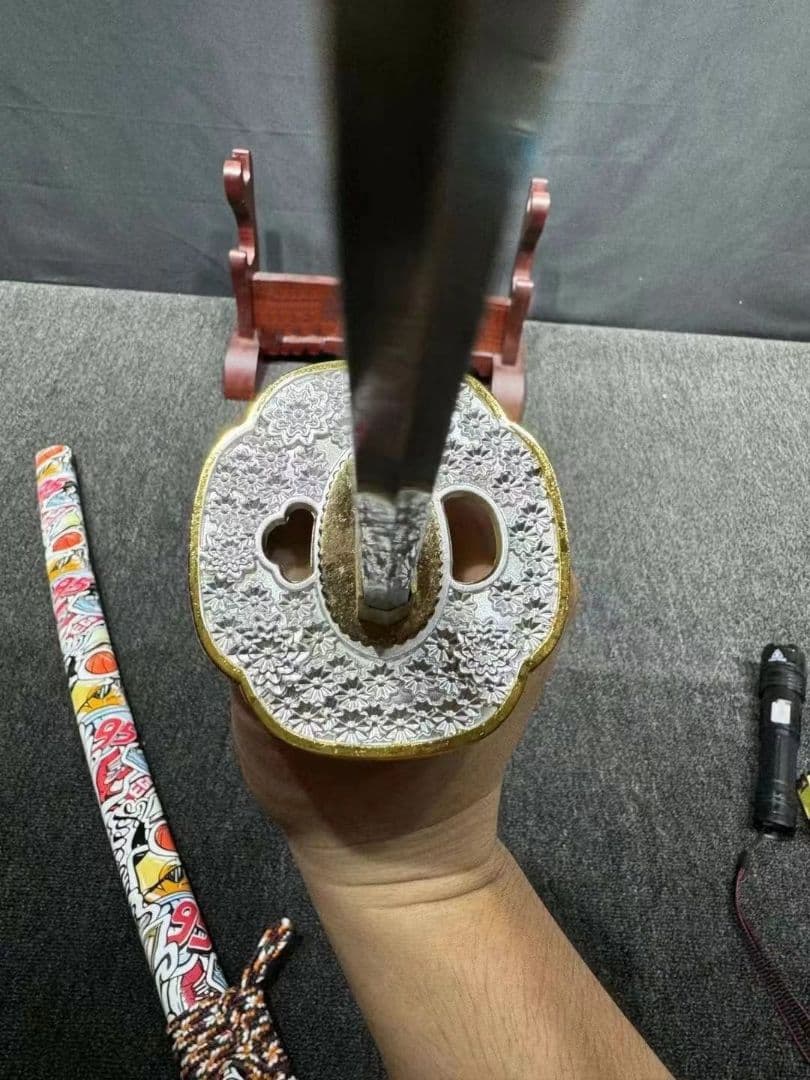 1061-武具 刀装具 日本刀　模造刀 居合刀 武士道 武蔵 鑑賞用 手鍛造打