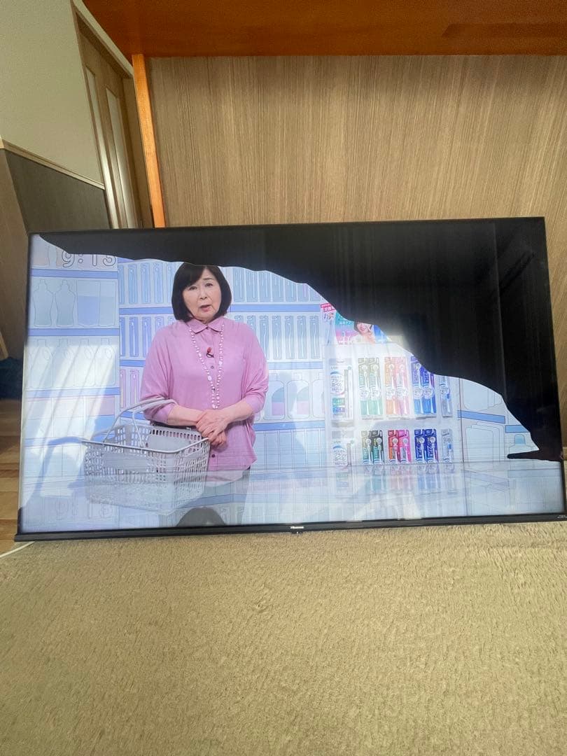 2023年製ハイセンス55インチテレビ（ジャンク品）