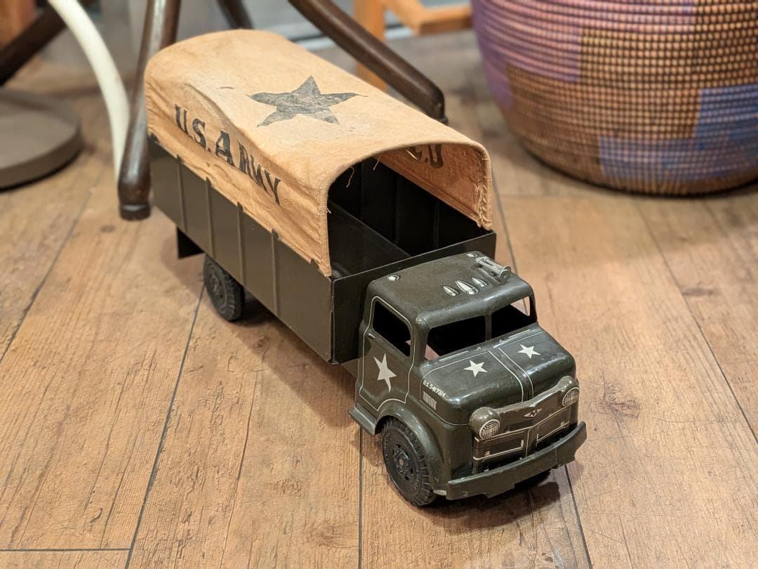超希少☆1950s／MARX TOYS／U.Sヴィンテージ／米軍トラック／ブリキ