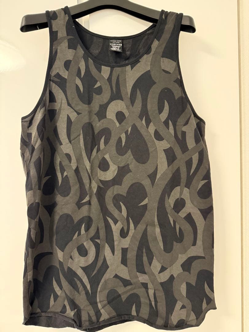 NUMBER (N)INE/ハートトライバル カモ柄 タンクトップ(サイズ2)