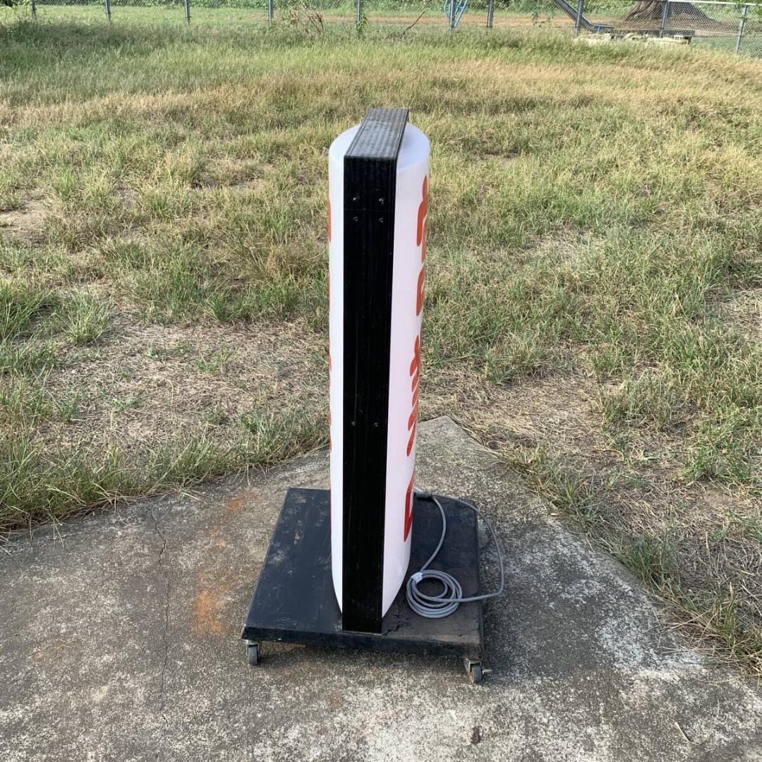 タテヤマアドバンス　営業中　看板　ライト　 キャスター付き　XZ4023