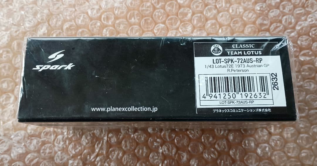 1/43　ロータス　オーストリアGP　ミニカー　ロニー・ピーターソン　新品