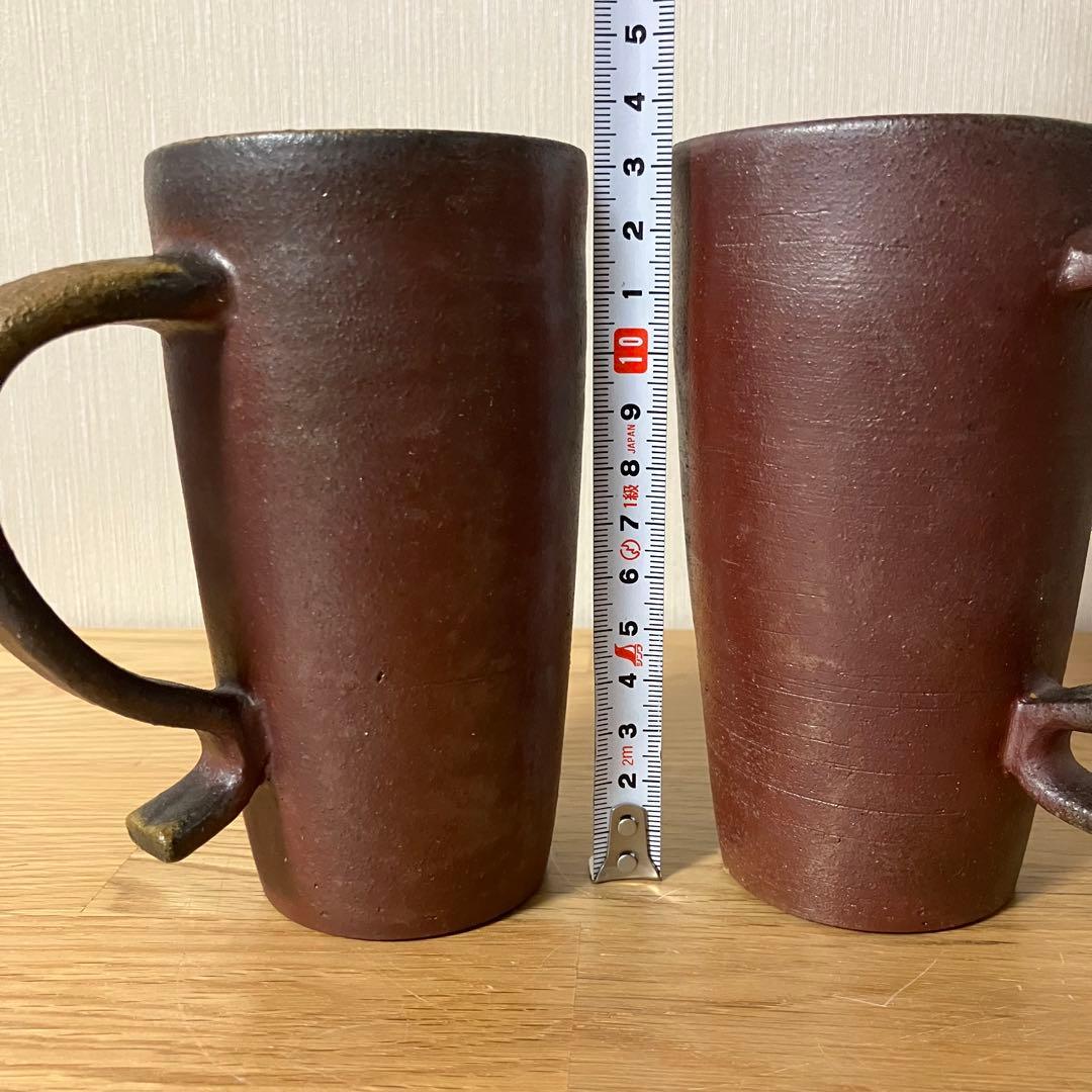 備前焼　ペア　マグカップ　※