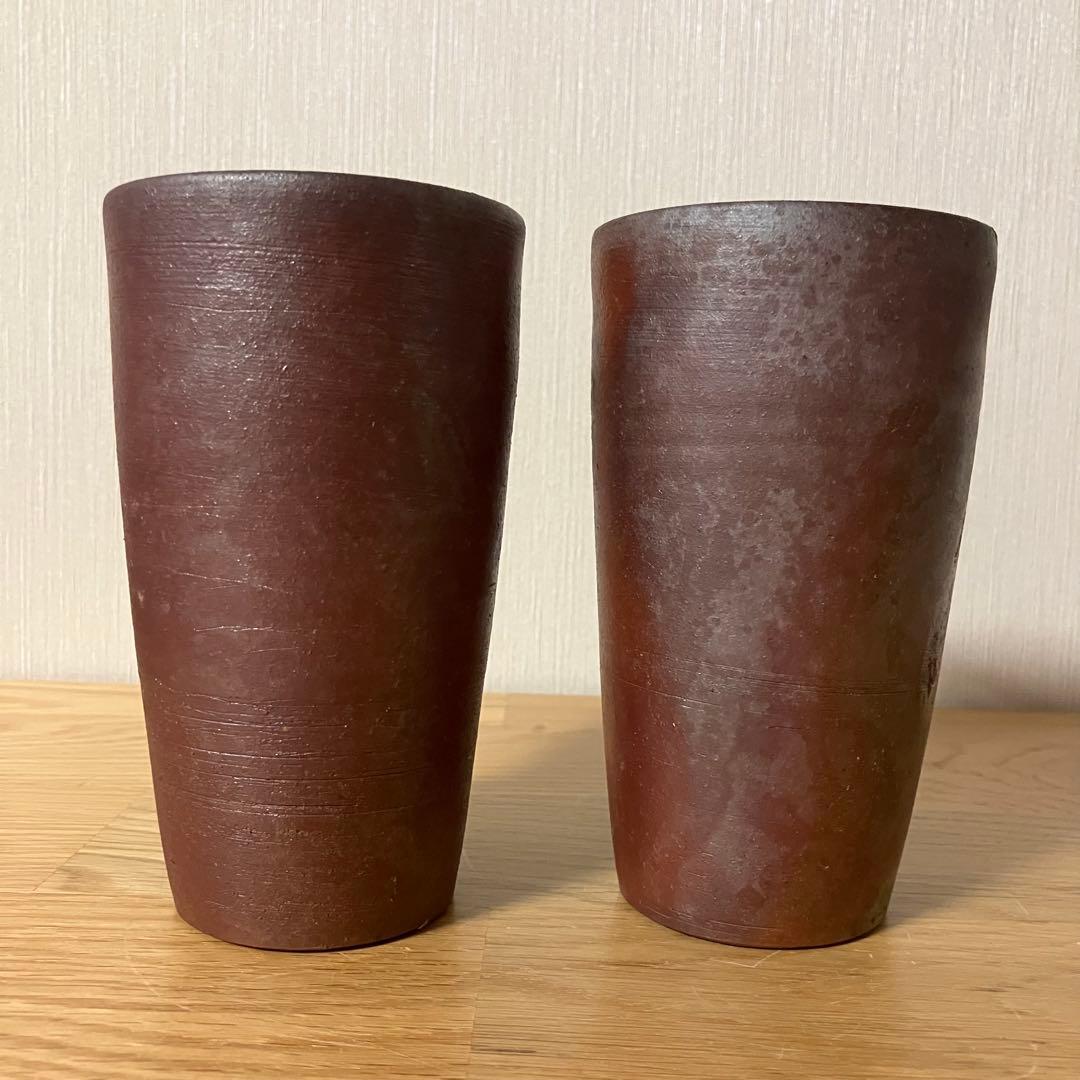 備前焼　ペア　マグカップ　※