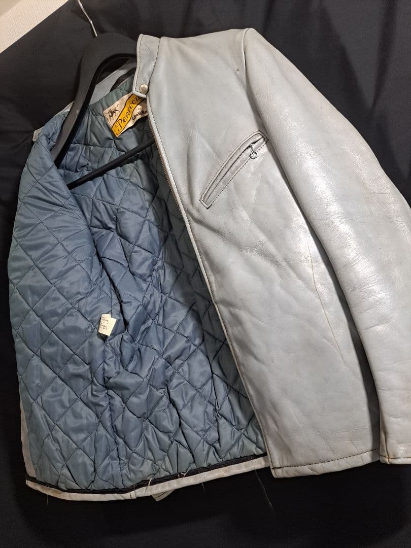 60s 70s schott 641 牛タグ シングルライダース レアカラー