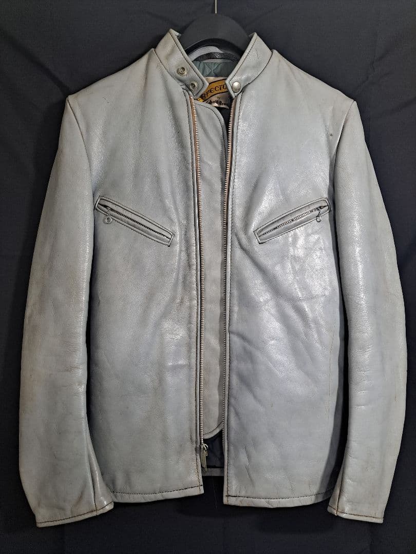 60s 70s schott 641 牛タグ シングルライダース レアカラー