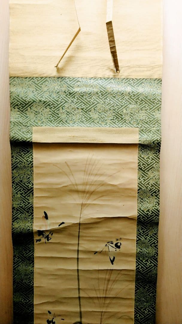 掛け軸　蝶　二重箱