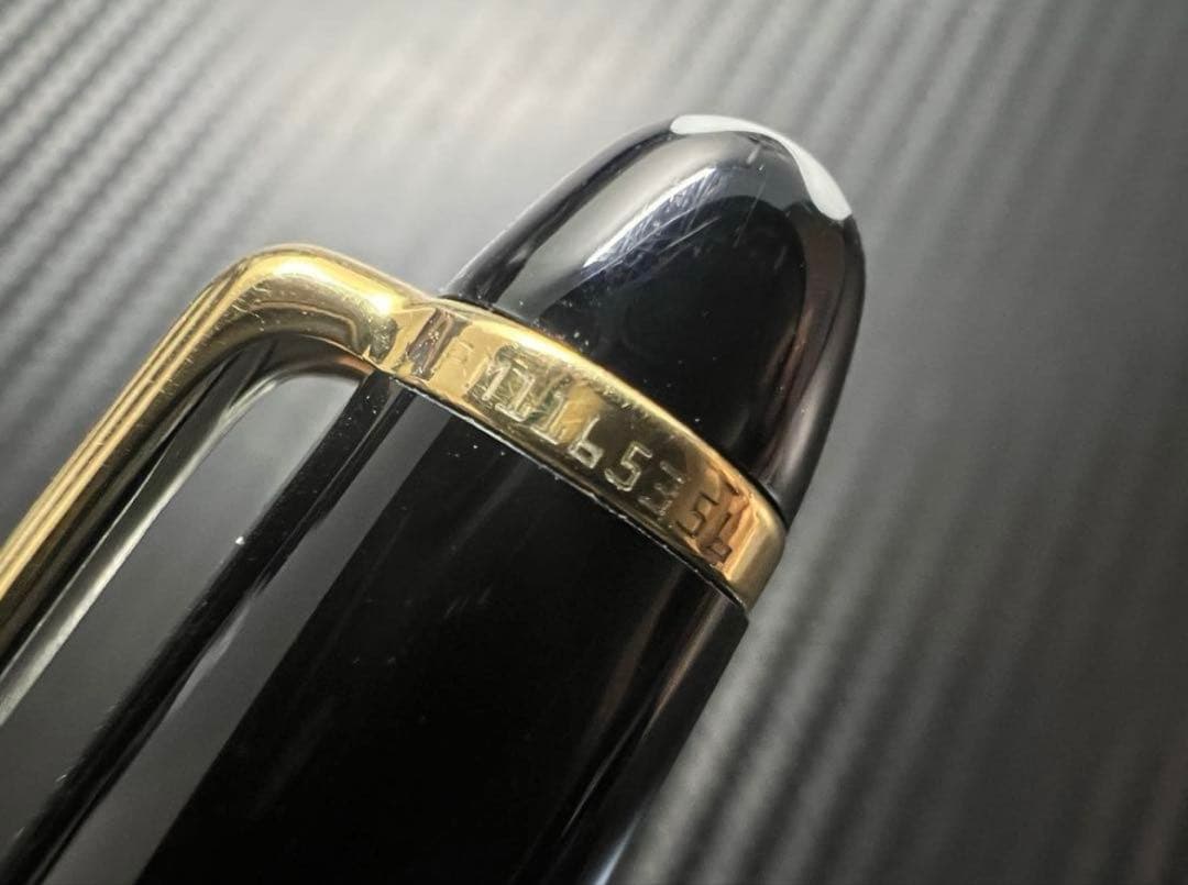 モンブラン 144 万年筆 M 中字 ブラック 中白 美品 14金ニブ