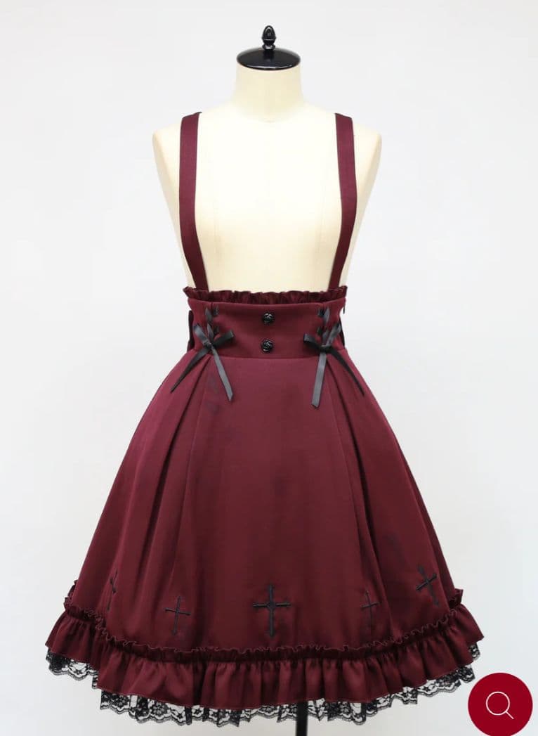 Amavel Rose Croix スカート ボルドー 新品 ノエミー