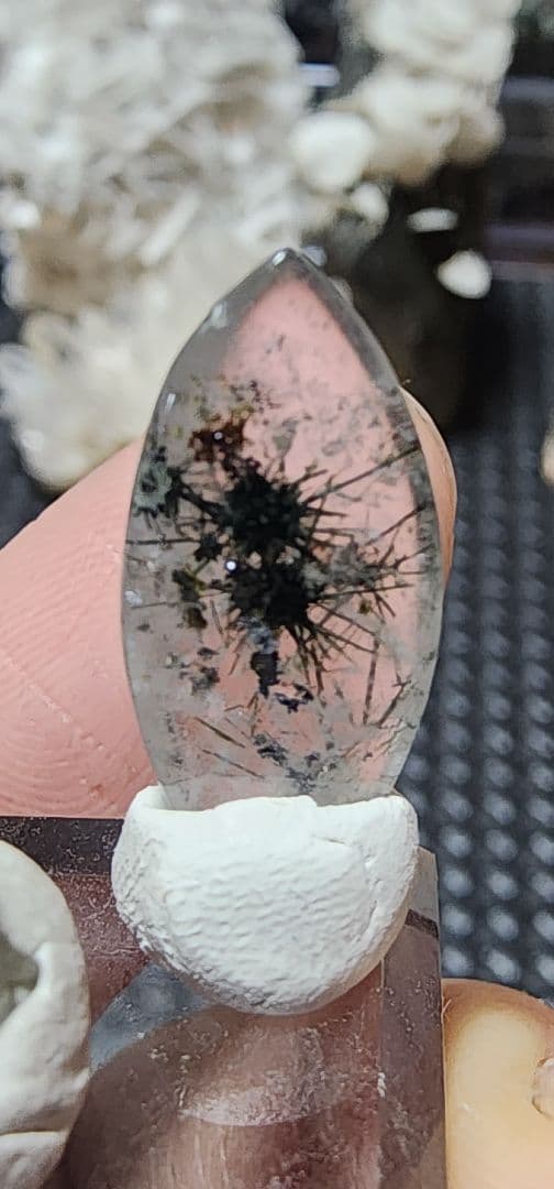 超レア♤ホランド鉱星状インクルージョン入り研磨済み水晶　3セット