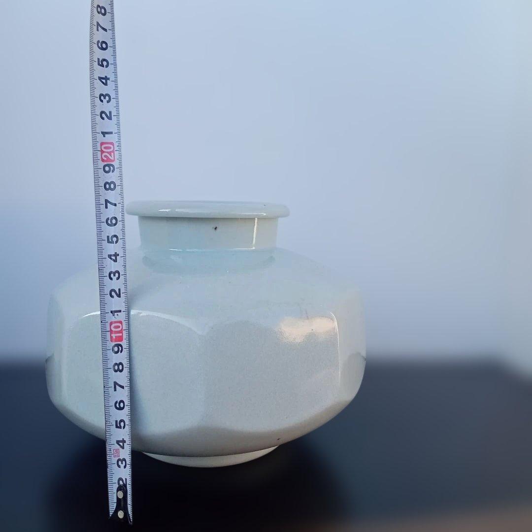 華道具　華公苑　池坊　青磁八角　陶器　生け花　小原流　草月流　自由花　変形花器