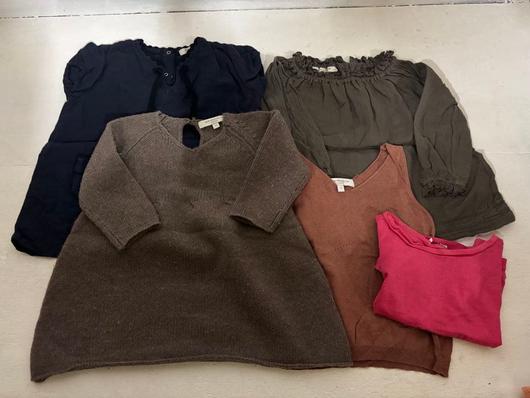 【４９枚まとめ売り】　Bonpoint 女の子用　子供服 80〜100サイズ