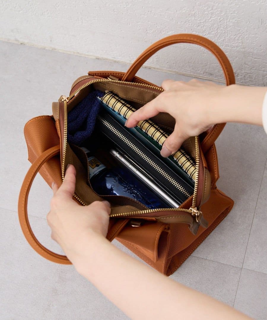 【ear PAPILLONNER】きれいめ撥水トートバッグS