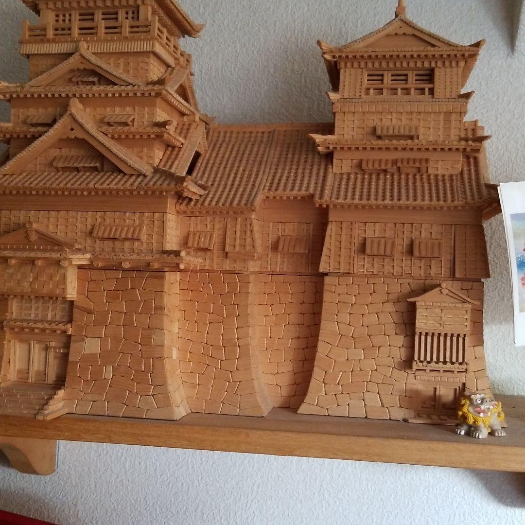 木で作成した城
