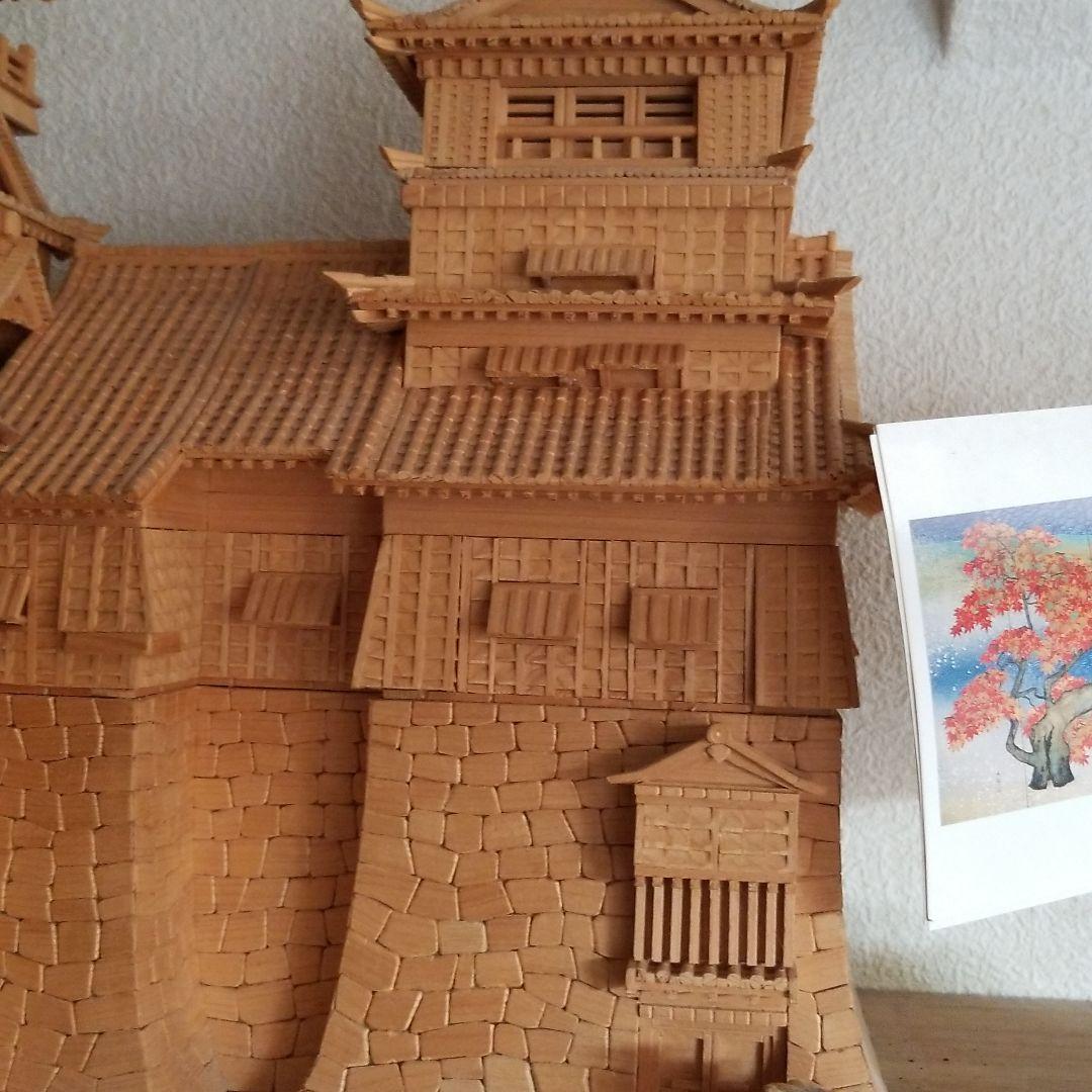 木で作成した城