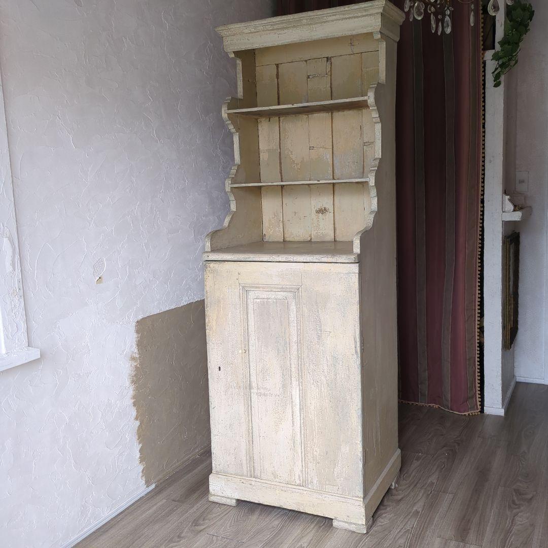 フランスアンティークキャビネット19世紀 シャビー