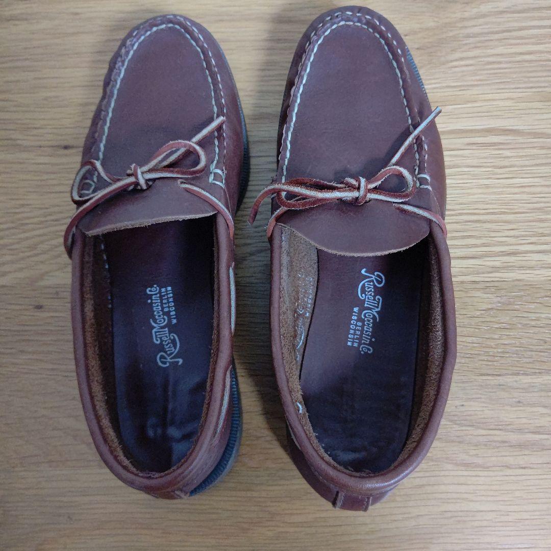 靴 RUSSELL Moccasin BOOTS 25cm