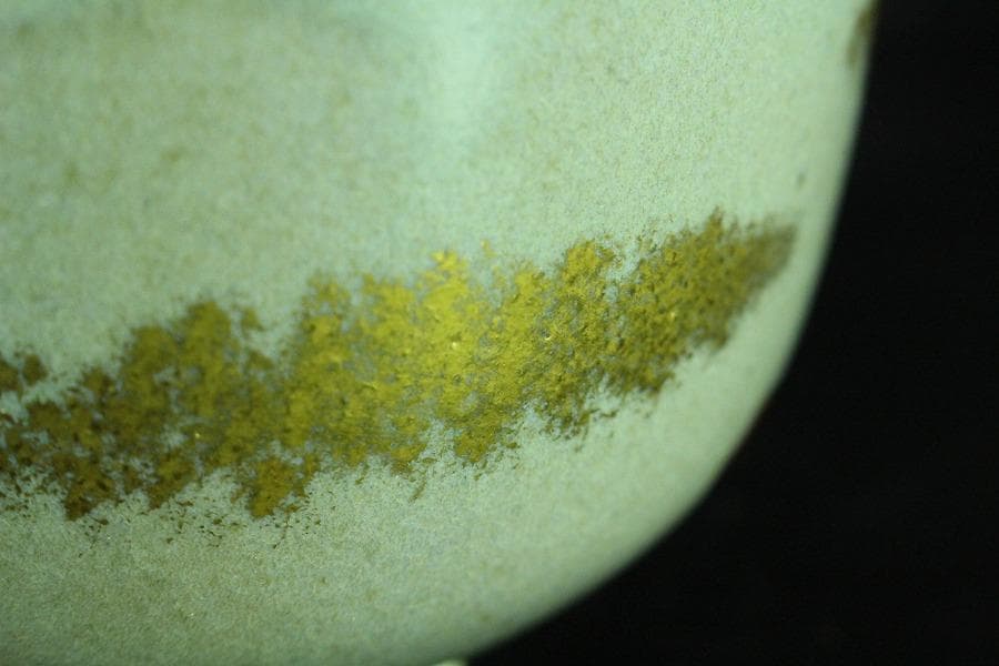 茶道具 膳所焼 色絵兜茶碗 共箱 未使用(K-A500)