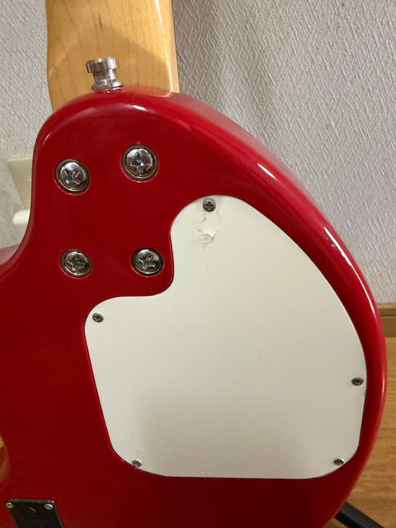 FERNANDES エレキギター 赤 ロックピン付き　ゾウさんギター