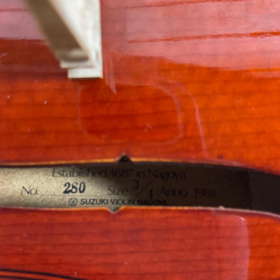 【たく】SUZUKIバイオリン　No.280 3/4 ANNO.1988
