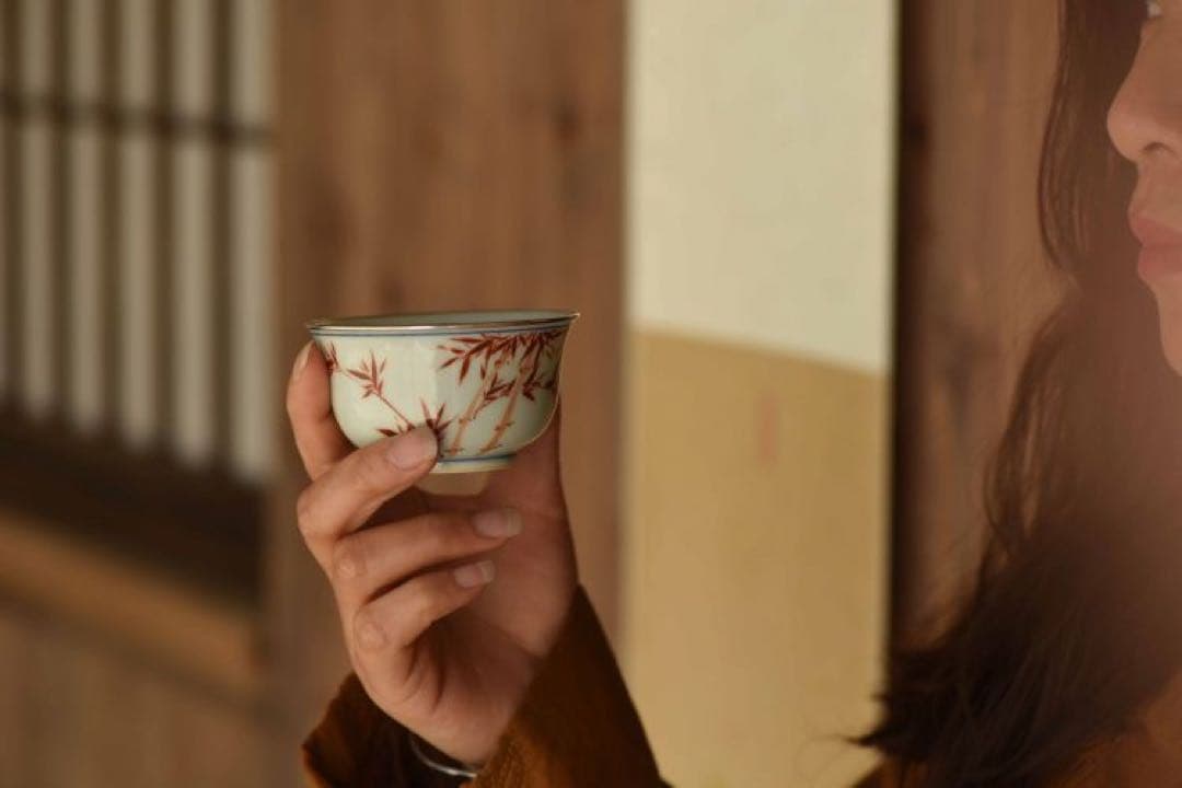 湯呑み、茶碗/茶器（単品）陶磁器(セラミック製) と銀製　雲由山坊｜竹　ギフト