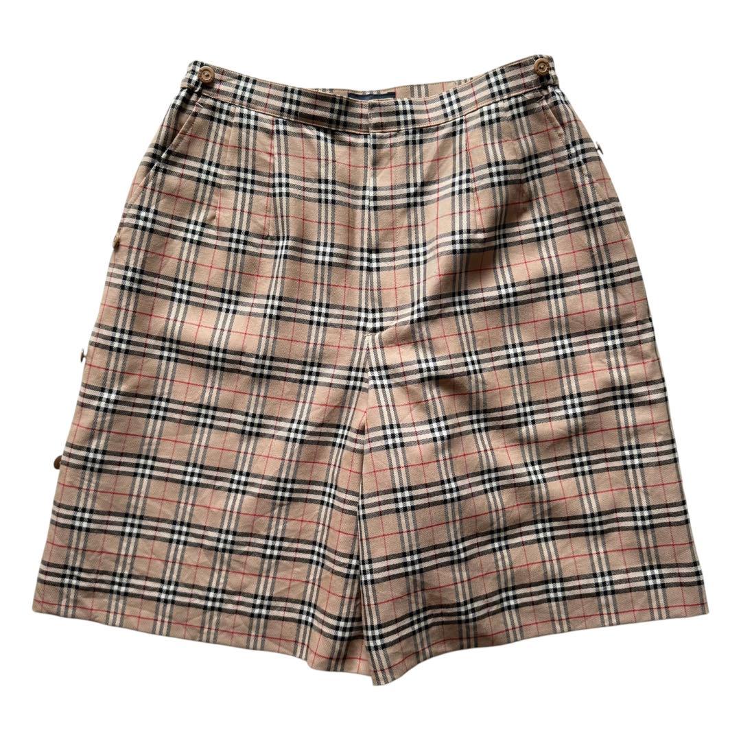 古着 BURBERRY GOLF 三陽商会 ノバチェック ウール キュロット