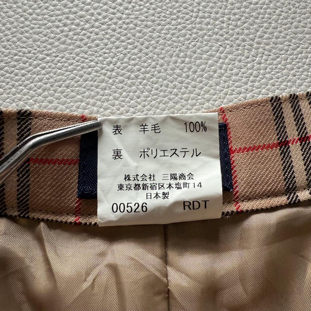 古着 BURBERRY GOLF 三陽商会 ノバチェック ウール キュロット