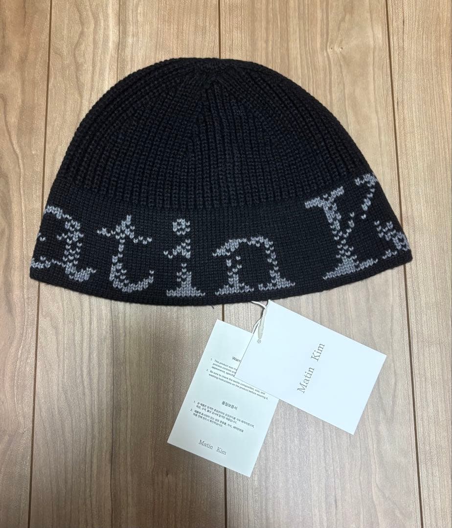 Martin Kim ロゴ入りニット帽