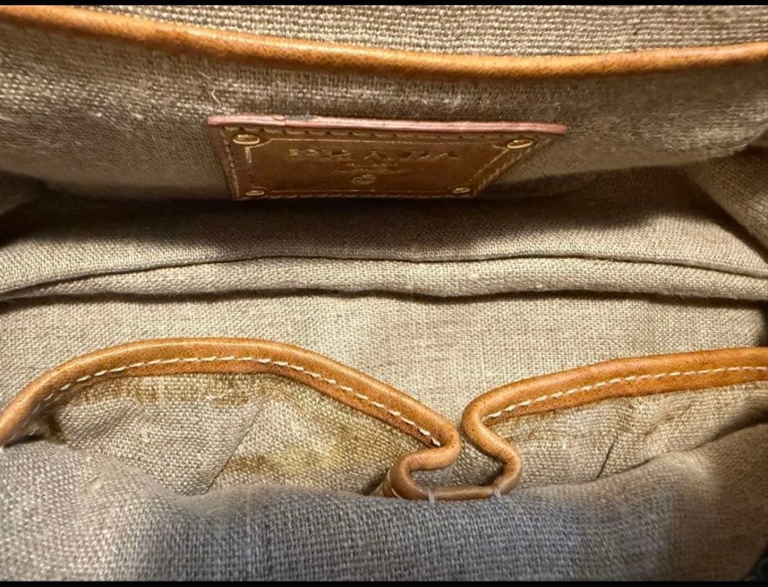 PRADA デニム　チェーンバッグ