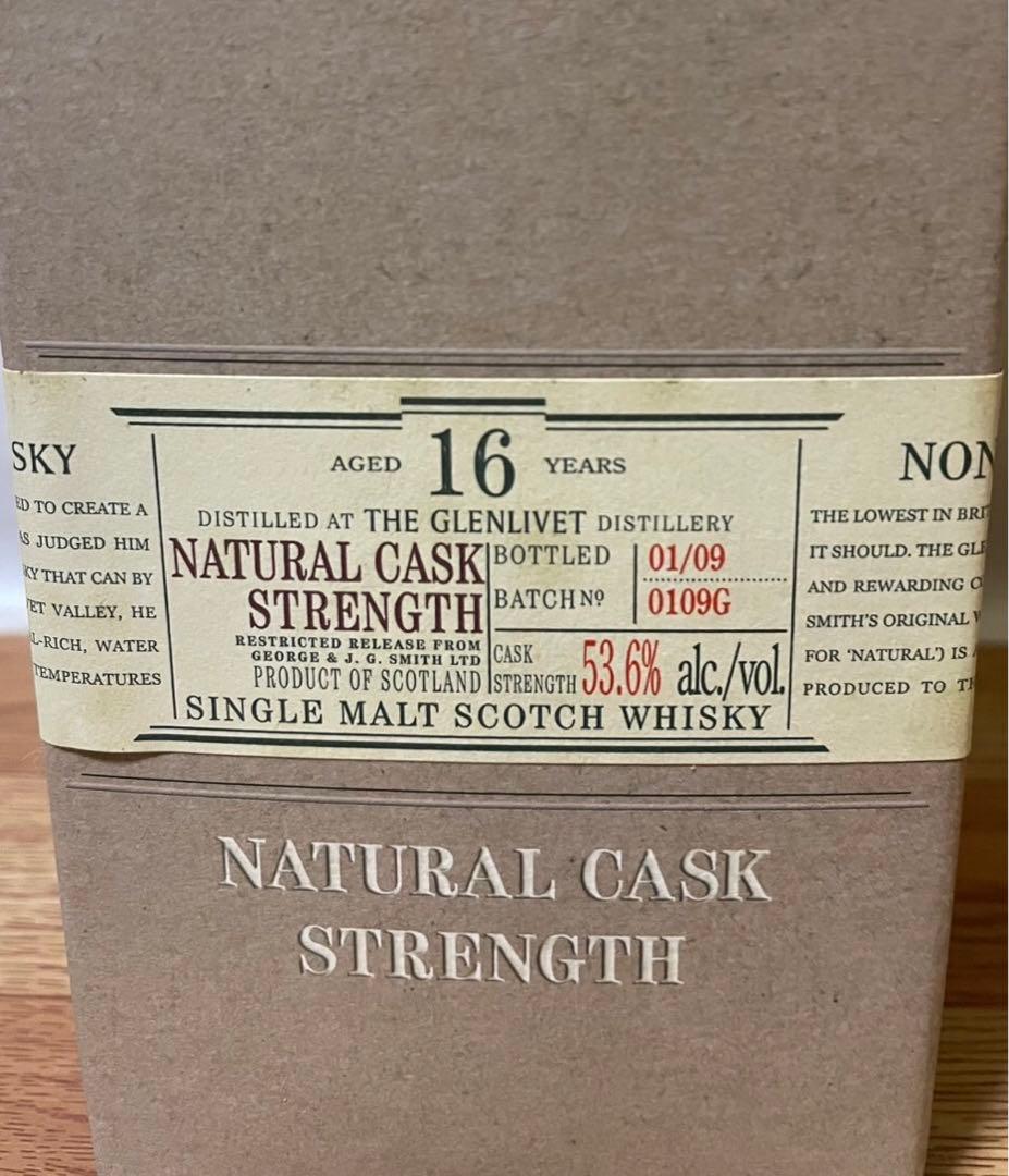 終売品 初期ボトル グレンリベット16年 ナデューラ 53.6% 2009ボトル
