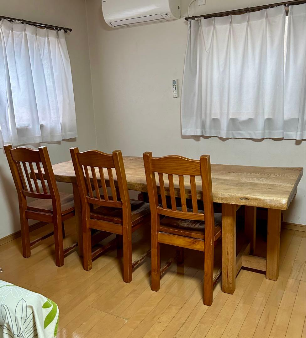 無垢材 一枚板ダイニングテーブル