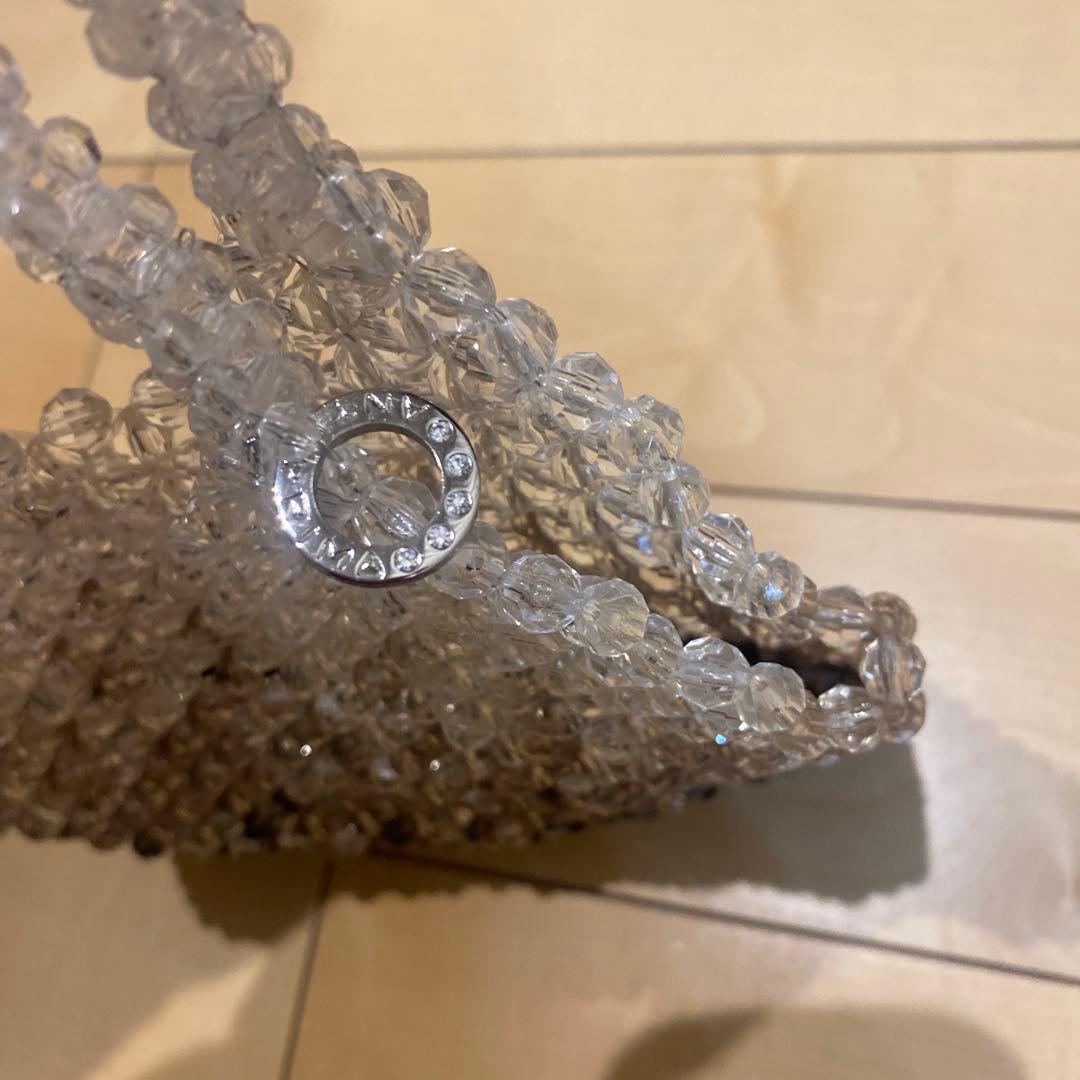 【美品】アンテプリマ グラデーション ビーズパーティーバッグ